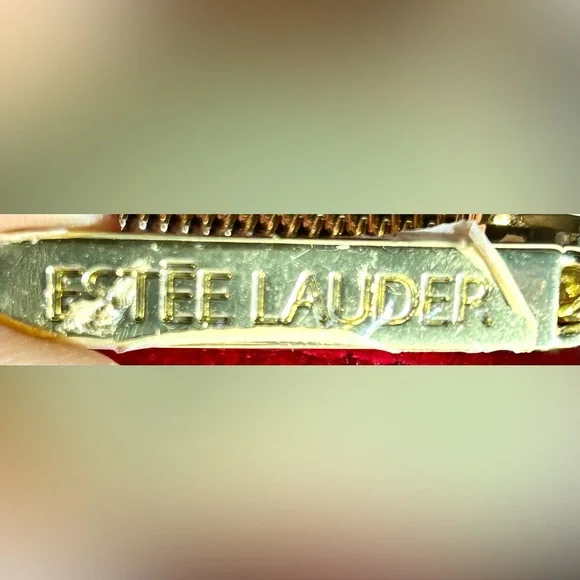 Estée Lauder Red Velvet Bow detail travel bag makeup iPad. Small laptop - Picture 3 of 10